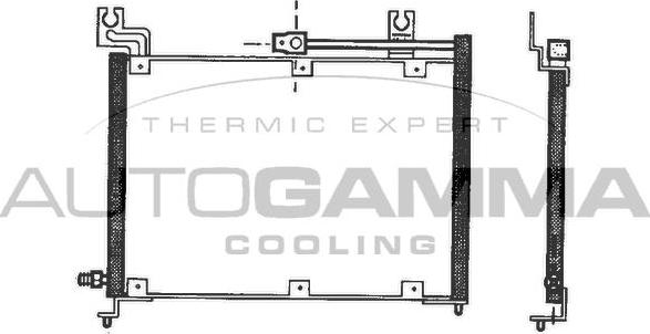 Autogamma 102792 - Condenser, air conditioning autospares.lv