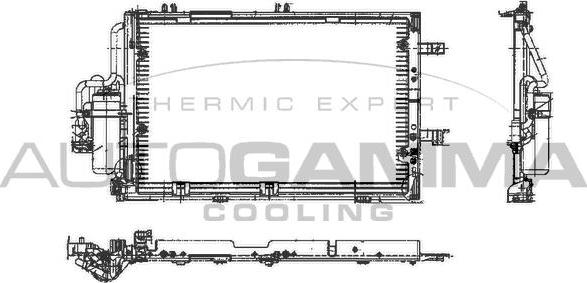 Autogamma 102737 - Condenser, air conditioning autospares.lv