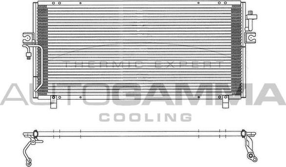 Autogamma 102726 - Condenser, air conditioning autospares.lv