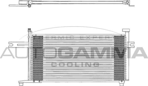 Autogamma 102722 - Condenser, air conditioning autospares.lv