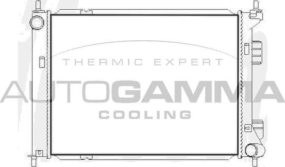 Autogamma 107488 - Radiator, engine cooling autospares.lv