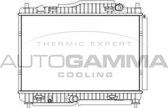 Autogamma 107581 - Radiator, engine cooling autospares.lv