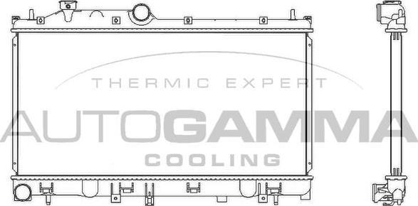 Autogamma 107532 - Radiator, engine cooling autospares.lv