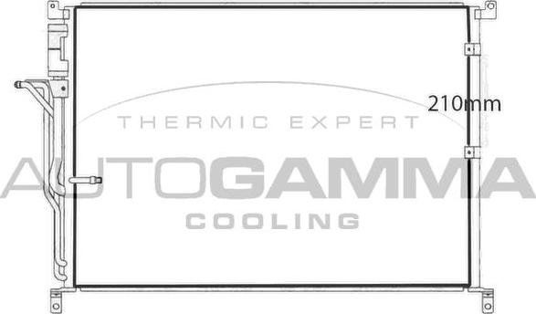 Autogamma 107678 - Condenser, air conditioning autospares.lv