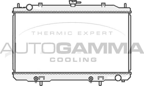 Autogamma 107018 - Radiator, engine cooling autospares.lv