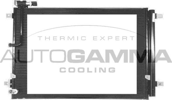 Autogamma 107080 - Condenser, air conditioning autospares.lv