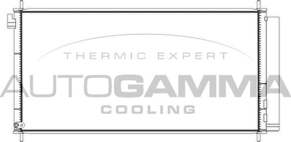 Autogamma 107871 - Condenser, air conditioning autospares.lv