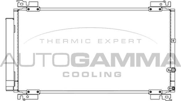 Autogamma 107359 - Condenser, air conditioning autospares.lv