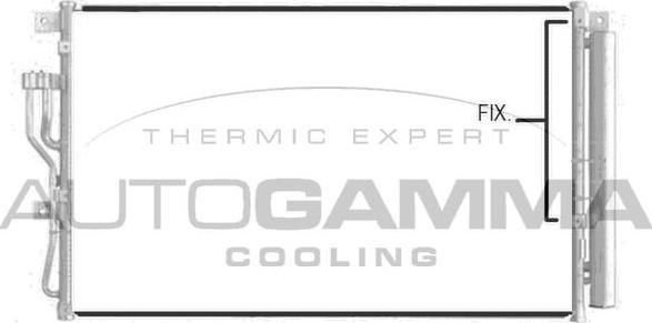 Autogamma 107387 - Condenser, air conditioning autospares.lv