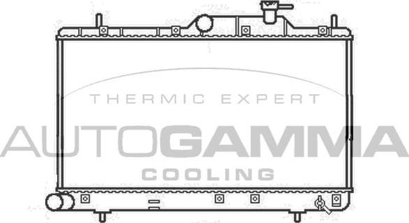 Autogamma 107249 - Radiator, engine cooling autospares.lv