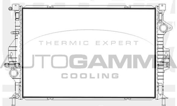 Autogamma 107216 - Radiator, engine cooling autospares.lv