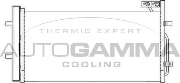 Autogamma 107285 - Condenser, air conditioning autospares.lv