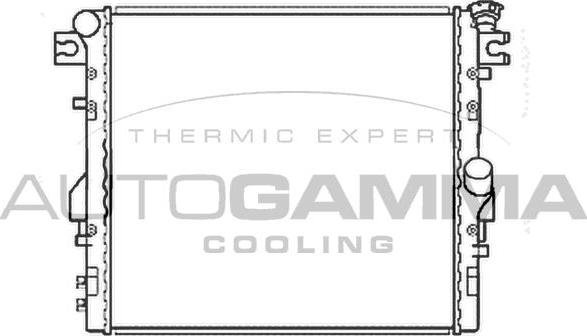 Autogamma 107222 - Radiator, engine cooling autospares.lv