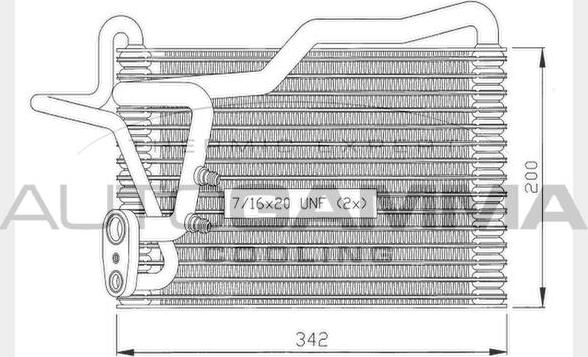 Autogamma 112009 - Evaporator, air conditioning autospares.lv