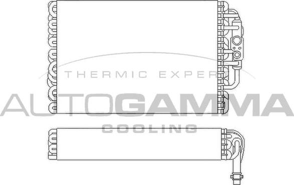 Autogamma 112083 - Evaporator, air conditioning autospares.lv