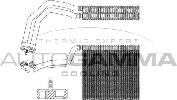 Autogamma 112072 - Evaporator, air conditioning autospares.lv