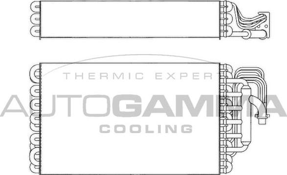 Autogamma 112077 - Evaporator, air conditioning autospares.lv