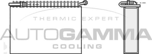 Autogamma 112145 - Evaporator, air conditioning autospares.lv