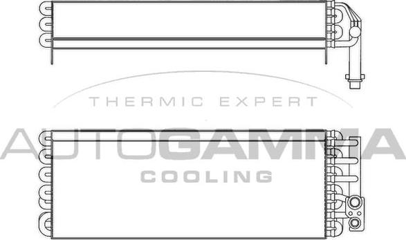 Autogamma 112164 - Evaporator, air conditioning autospares.lv