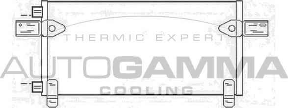 Autogamma 304484 - Condenser, air conditioning autospares.lv