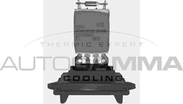 Autogamma GA15274 - Resistor, interior blower autospares.lv