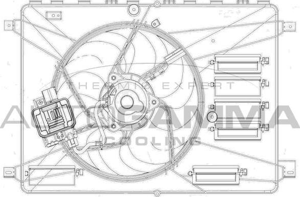 Autogamma GA200910 - Fan, radiator autospares.lv