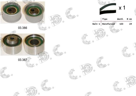 Autokit 04.5449 - Timing Belt Set autospares.lv