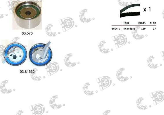 Autokit 04.5457 - Timing Belt Set autospares.lv