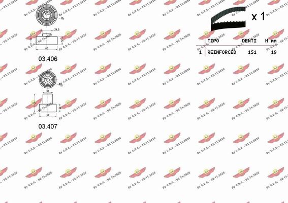 Autokit 04.5469 - Timing Belt Set autospares.lv