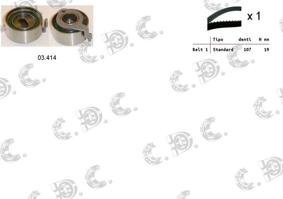 Autokit 04.5461 - Timing Belt Set autospares.lv