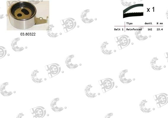 Autokit 04.5408 - Timing Belt Set autospares.lv