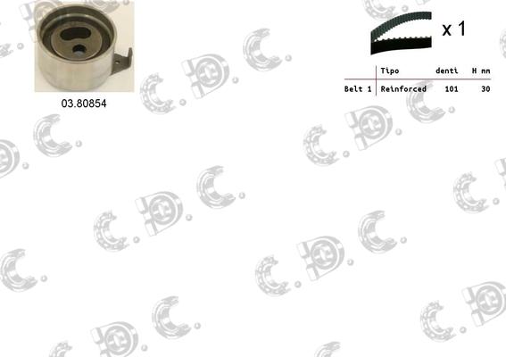 Autokit 04.5407 - Timing Belt Set autospares.lv