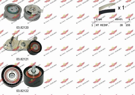 Autokit 04.5481 - Timing Belt Set autospares.lv