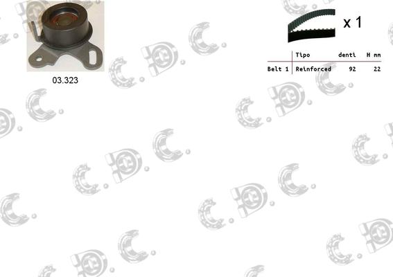 Autokit 04.5429 - Timing Belt Set autospares.lv