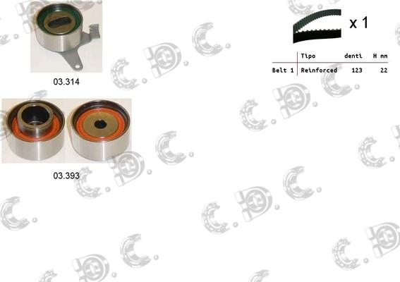 Autokit 04.5425 - Timing Belt Set autospares.lv