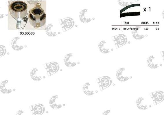 Autokit 04.5428 - Timing Belt Set autospares.lv