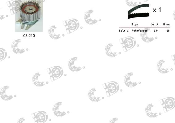 Autokit 04.5092 - Timing Belt Set autospares.lv