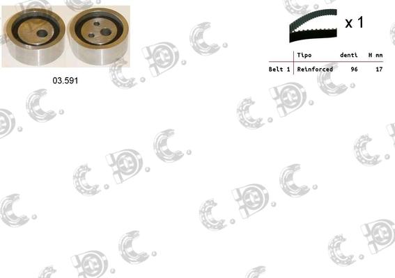 Autokit 04.5097 - Timing Belt Set autospares.lv