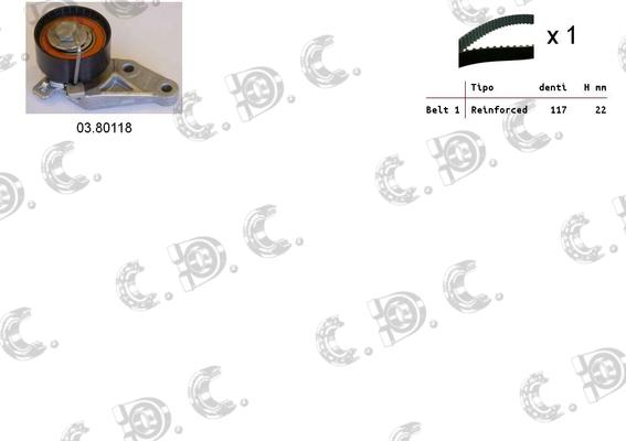 Autokit 04.5044 - Timing Belt Set autospares.lv