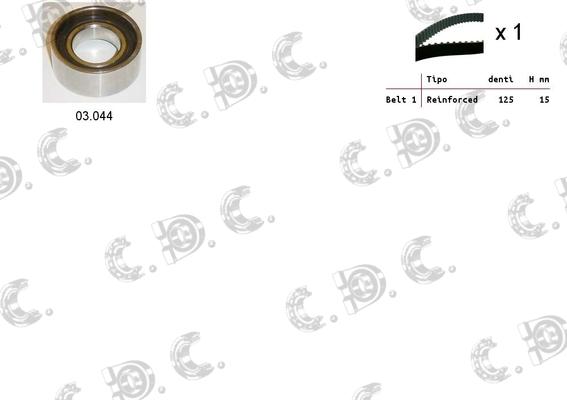 Autokit 04.5045 - Timing Belt Set autospares.lv