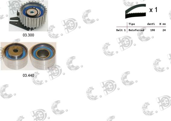 Autokit 04.5042 - Timing Belt Set autospares.lv