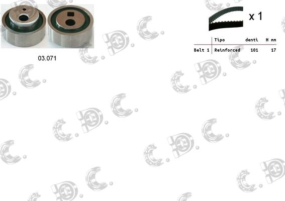 Autokit 04.5055 - Timing Belt Set autospares.lv