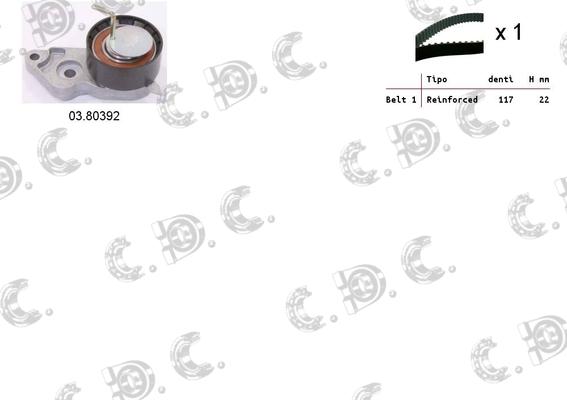 Autokit 04.5058 - Timing Belt Set autospares.lv