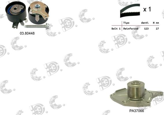 Autokit 04.5052PA2 - Water Pump & Timing Belt Set autospares.lv