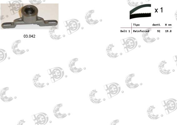 Autokit 04.5069 - Timing Belt Set autospares.lv