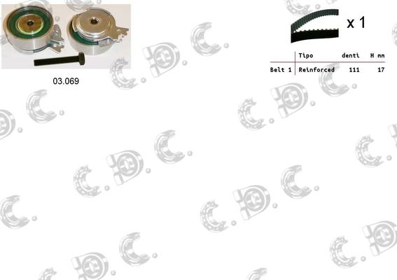 Autokit 04.5004 - Timing Belt Set autospares.lv