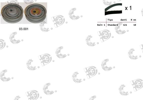 Autokit 04.5007 - Timing Belt Set autospares.lv