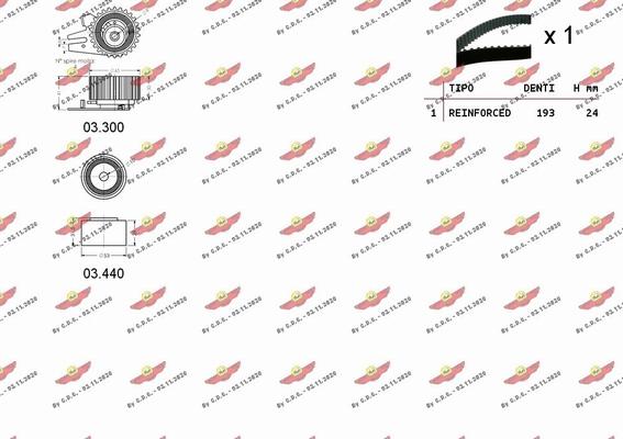 Autokit 04.5138 - Timing Belt Set autospares.lv