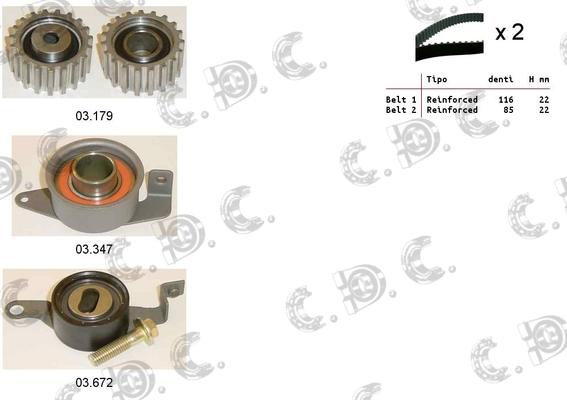 Autokit 04.5010 - Timing Belt Set autospares.lv