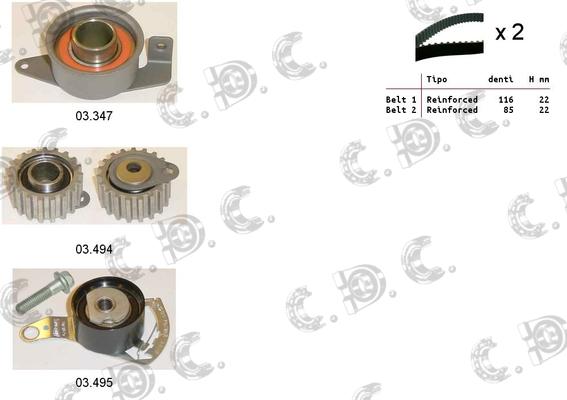 Autokit 04.5012 - Timing Belt Set autospares.lv